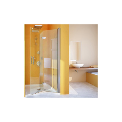 Душевая дверь в нишу GuteWetter Lux Door GK-102A правая 100 см стекло бесцветное, профиль хром