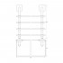 Полка Ellux Avantgarde AVA 051 4-ярусная, 80 см