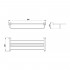 Полка Timo Selene 10058/00 chrome для полотенец