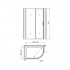 Душевой уголок Gemy Sunny Bay S28202 120x90 см
