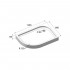 Поддон для душа BelBagno Tray 120х80 R R550