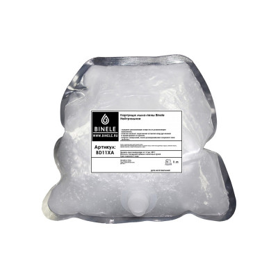 Жидкое мыло Binele BD11XA нейтральное мыло-пена (Блок: 6 картриджей по 1 л) с помпой