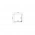 Душевой уголок Black&White Stellar Wind S102 900х900