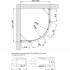 Душевой уголок Vegas Glass AFS-F Lux 120*100 01 01 R профиль белый, стекло прозрачное