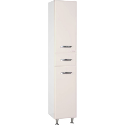 Шкаф-пенал Bellezza Балтика 35 L/R бежевый, с бельевой корзиной