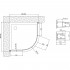 Душевой уголок Vegas Glass ZS 90 05 02 профиль бронза, стекло шиншилла