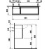 Тумба с раковиной Laufen Alessi one 4.2452.0.097.631.1