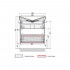 Тумба для комплекта Marka One Arrondi 70П white