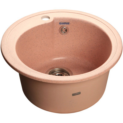 Мойка кухонная GranFest Rondo GF-R450 розовый