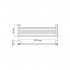 Полка Wasserkraft Leine White K-5011White для полотенец