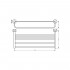 Полка Hansgrohe Logis Universal 41720000 с полотенцедержателем