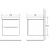 Тумба для комплекта BelBagno Fly 50 rovere moro