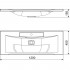 Тумба с раковиной Edelform Amata 120