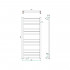 Полотенцесушитель водяной Grota Estro 48x120