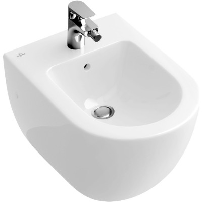 Биде подвесное Villeroy & Boch Subway 7400 00R1 alpin, Сeramicplus