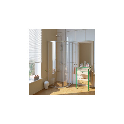 Душевой уголок GuteWetter Guwer GK-664R 100x100 см стекло бесцветное, профиль хром