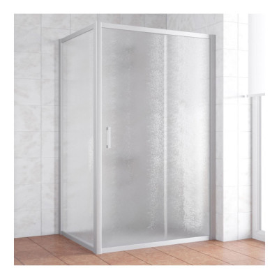 Душевой уголок Vegas Glass ZP+ZPV 120*90 07 02 профиль матовый хром, стекло шиншилла