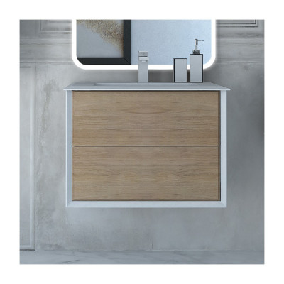 Тумба с раковиной Cezares Bellagio 70 rovere tabacco