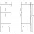 Тумба BelBagno Prado 110 bianco lucido