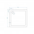 Поддон для душа GuteWetter Lux Practic Q-Mat 90x90x5