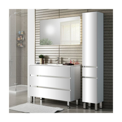 Мебель для ванной Sanvit Кубэ-3 90 белый глянец