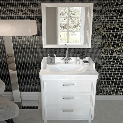 Мебель для ванной Kerama Marazzi Pompei 80 белая, с 3 ящиками
