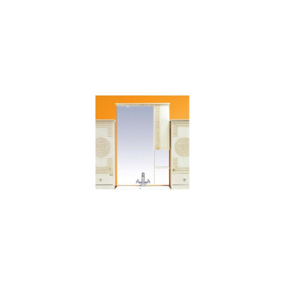 Зеркало-шкаф Misty Olimpia Lux 75 R бежевая патина