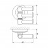 Крючок FBS Standard STA 047 поворотный