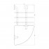 Полка Ellux Elegance ELE 055 3-ярусная угловая, 30 см