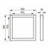 Люк настенный Evecs Ceramo Steel D5050 50x50