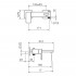 Смеситель La Torre Profili 45020S.CR для ванны с душем