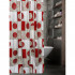 Штора для ванной Bath Plus 2100F/9 Geo, red