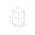 Душевой уголок Good Door Latte R-100-C-WE