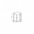 Душевой уголок Good Door Saturn WTW+SP правый 130х90х185 см