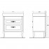 Тумба для комплекта BelBagno Prado PIA2 80 bianco lucido