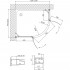 Душевой уголок Vegas Glass AFS-F 120*100 07 01 L профиль матовый хром, стекло прозрачное