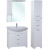 Тумба с раковиной Bellezza Камелия 85 белая Н, раковина Kirovit Стиль 85