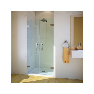 Душевая дверь в нишу GuteWetter Lux Door GK-002 80 см стекло бесцветное, фурнитура хром