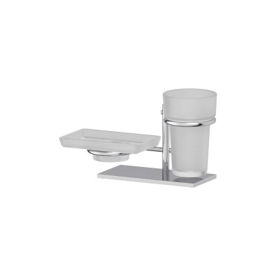 Стакан Ellux Domino DOM 005-C04 с мыльницей