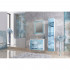 Шкаф-пенал Marka One Lacio 30П blue marble, R