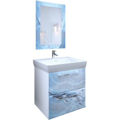 Мебель для ванной Marka One Visbaden 70П blue marble