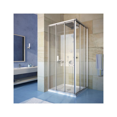 Душевой уголок GuteWetter Practic Square GK-433 95x95 см стекло бесцветное, профиль матовый хром
