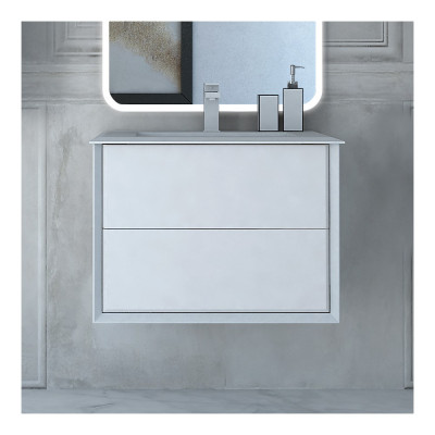 Тумба с раковиной Cezares Bellagio 70 bianco opaco