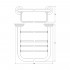 Полка FBS Standard STA 039 для полотенец 30 см