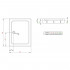 Поддон для душа Radaway Laros D120x90