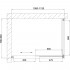 Душевой уголок Vegas Glass ZP+ZPV 110*80 07 02 профиль матовый хром, стекло шиншилла