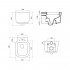 Чаша для унитаза подвесного BelBagno Vaso BB127CH