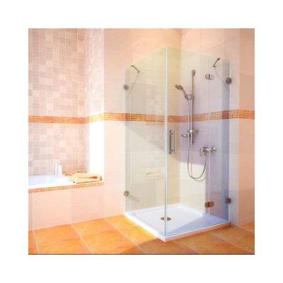 Душевой уголок GuteWetter Lux Square GK-003 правый 90x90 см стекло бесцветное 6-8, фурнитура хром