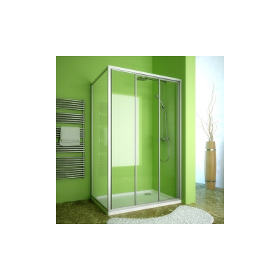Душевой уголок GuteWetter Practic Rectan GK-403 правая 130x80 см стекло бесцветное, профиль матовый хром
