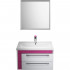Тумба с раковиной Iddis Color Plus 70 белая, розовая